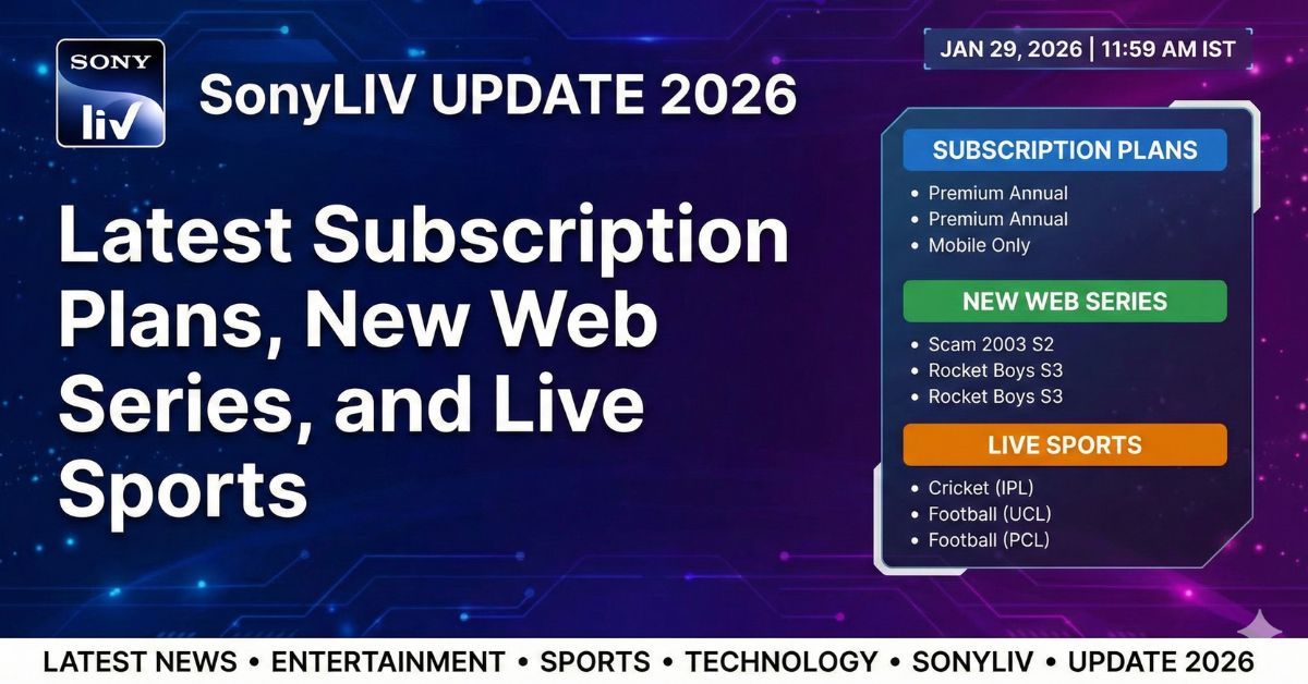 SonyLIV Update