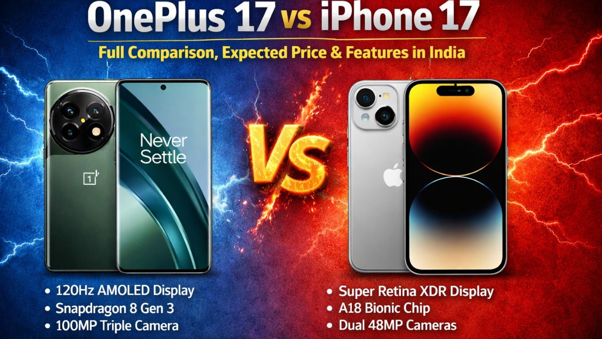 OnePlus 17 vs iPhone 17