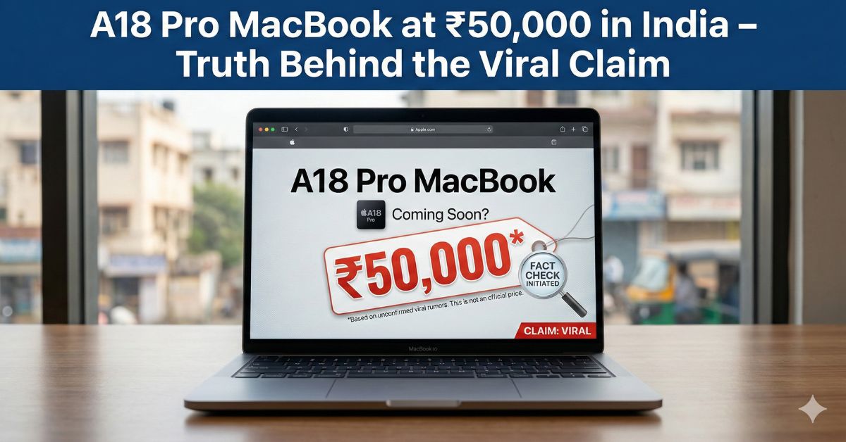 A18 Pro MacBook at ₹50k in India